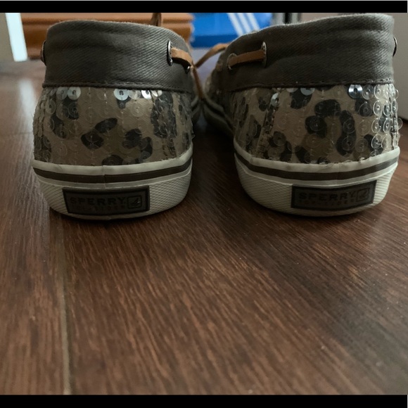 Sperry Leopard Sequin Bahama Skimmer (Sz 5 / 7) - Picture 3 of 5